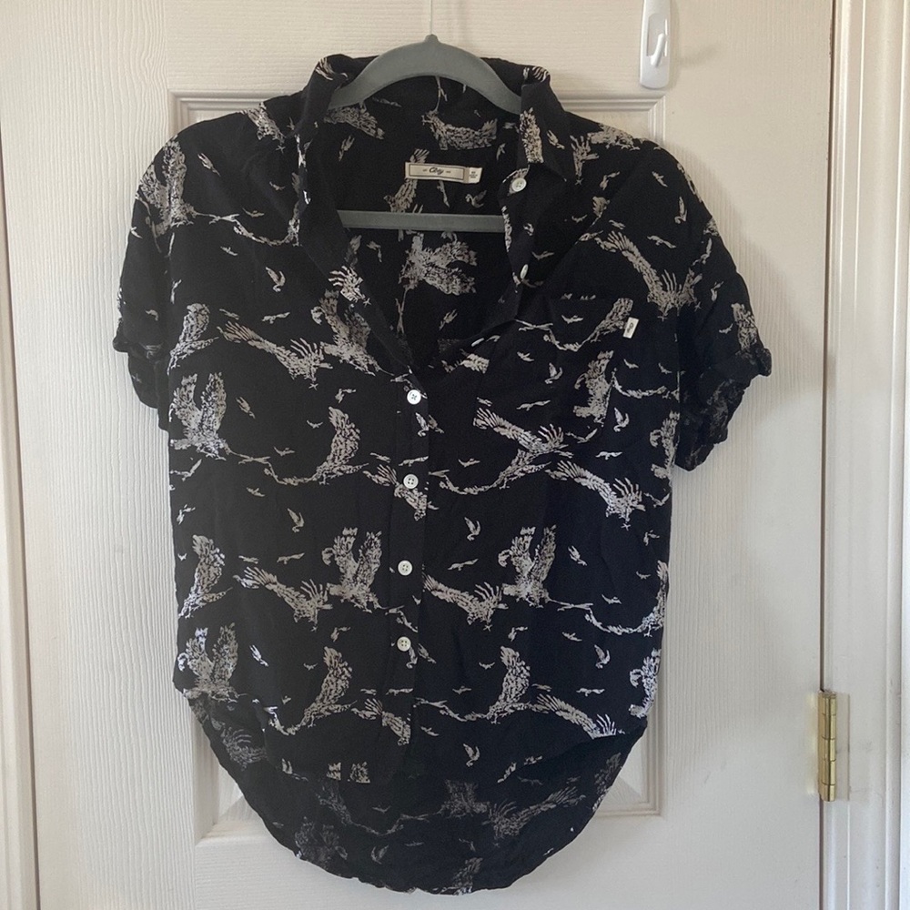 ⛓⛓OBEY HI-LOW BUTTON UP SHIRT LOOSE FIT⛓⛓